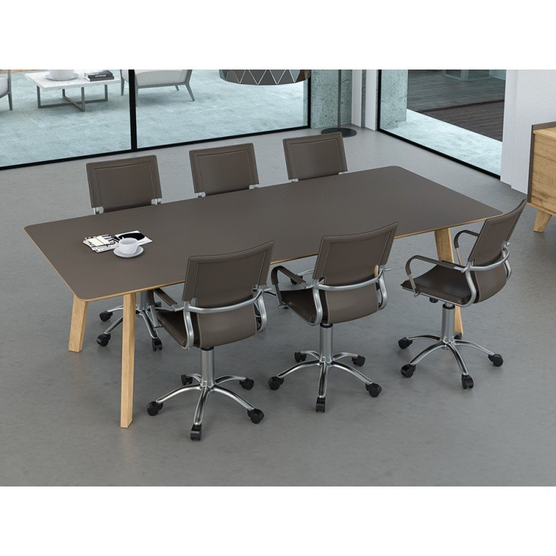 Σύγχρονο γραφείο συνεδριάσεως από μοριοσανίδα ELEMENT 250cm x 110 cm x 75  cm