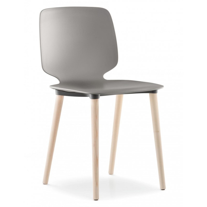 Pedrali  Babila 2750 Καρέκλα με τεχοπολυμέριο και ξυλινα πόδια ( δυνατότητα επιλογής χρωμάτων)