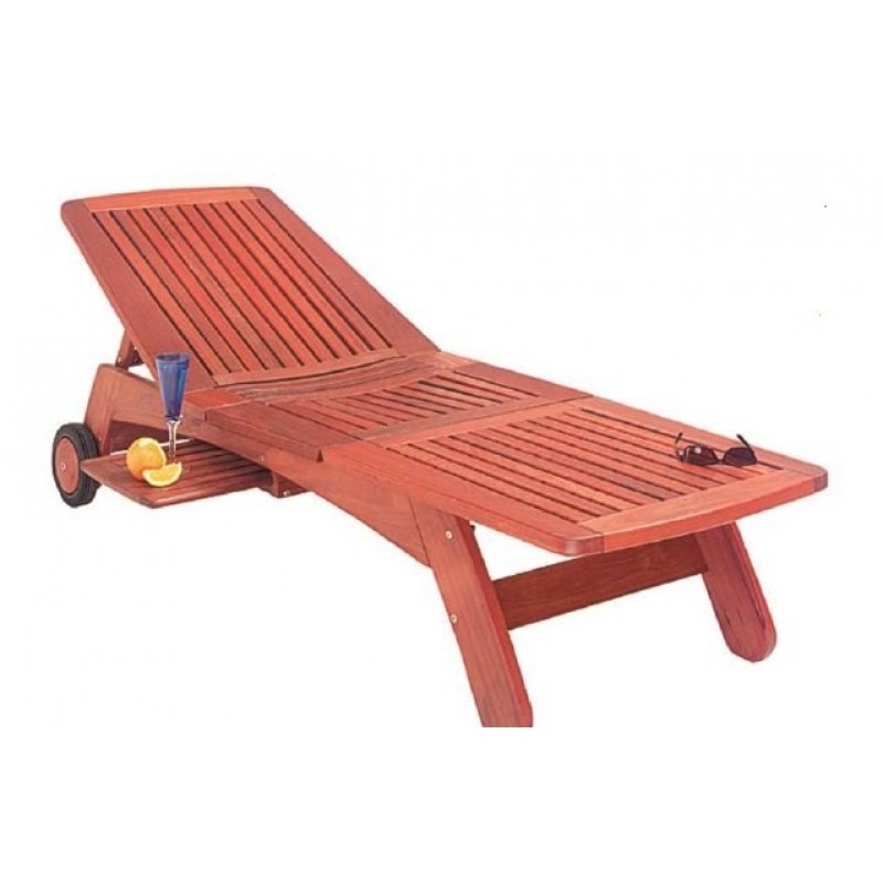 Pipers Flinders JARRAH Ξαπλώστρα πολλαπλών ρυθμίσεων με τραπεζάκι . 205* 76* 40cm.