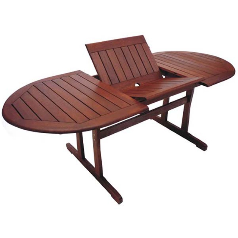 5269 G  Τραπέζι MERANTI  οβάλ με επέκταση 150*090*75cm