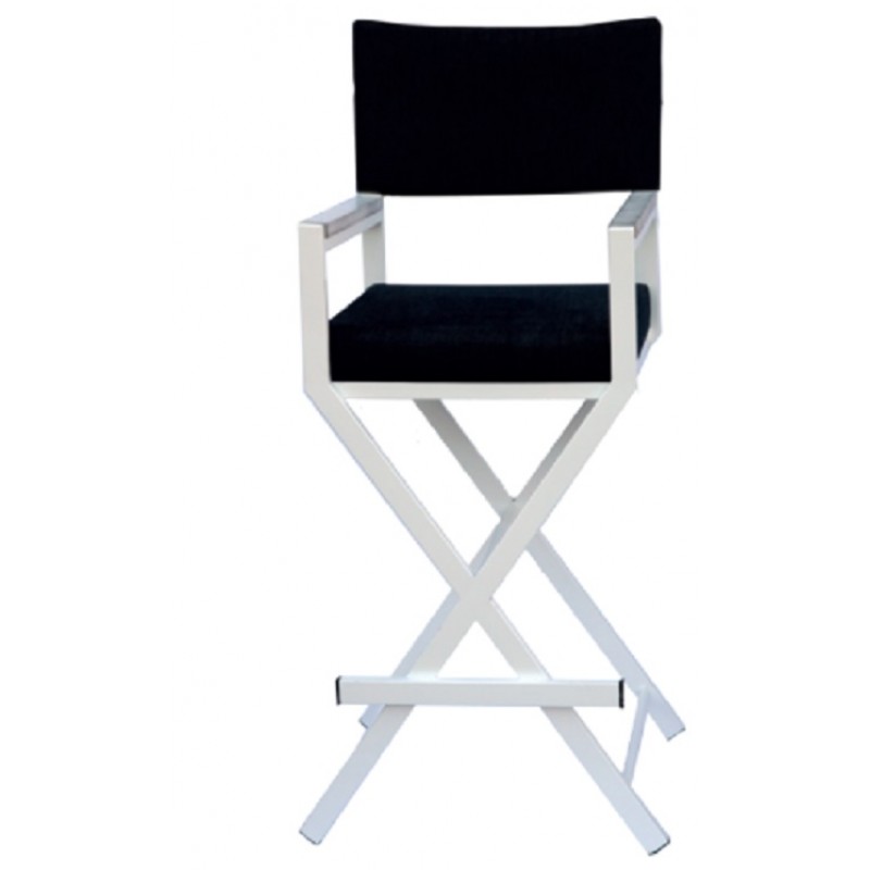 MS 9 - Σκαμπό μεταλλικό σκηνοθέτη -H 120 D 50 L 50