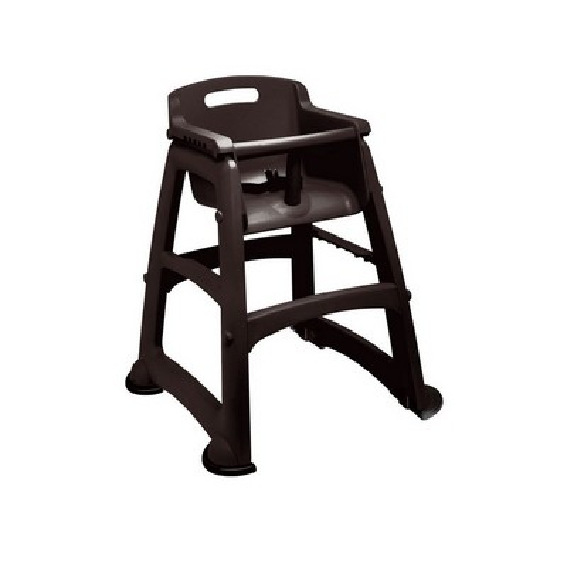 Παιδικό καρεκλάκι φαγητού Rubbermaid Chair™ Baby Seats πλαστικό χρώμα μαύρο  -Διαστάσεις: 59,7x59,7x75,6 cm