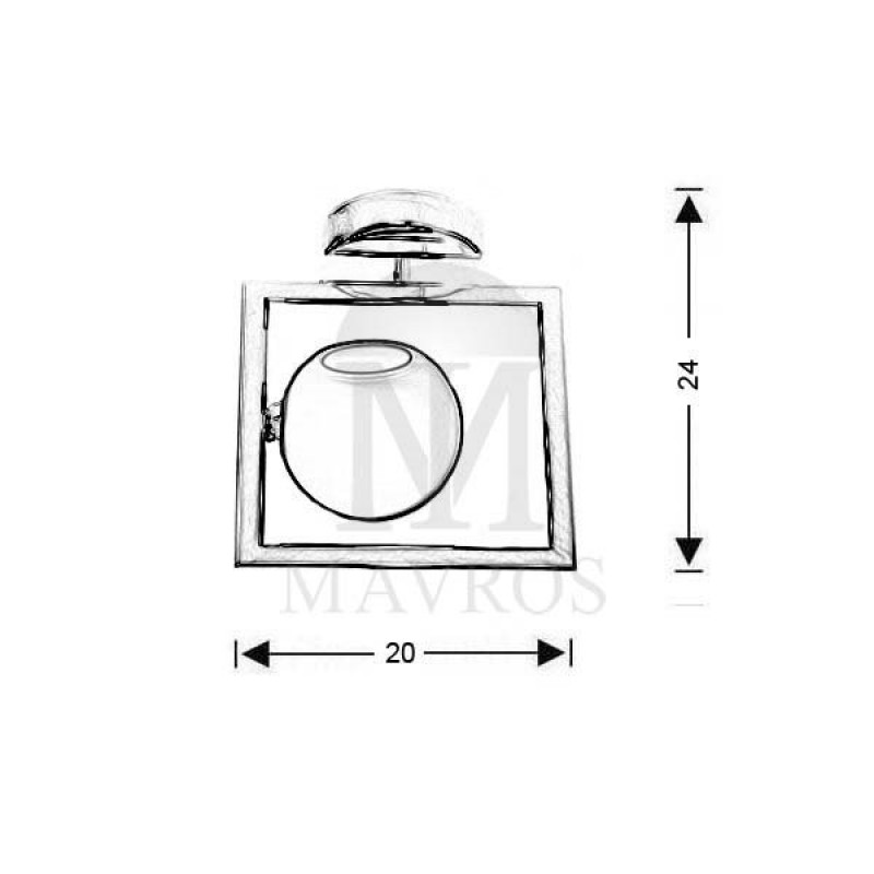 Μοντέρνο Μουράνο φωτιστικό οροφής | ΜΠΑΛΕΣ 8025