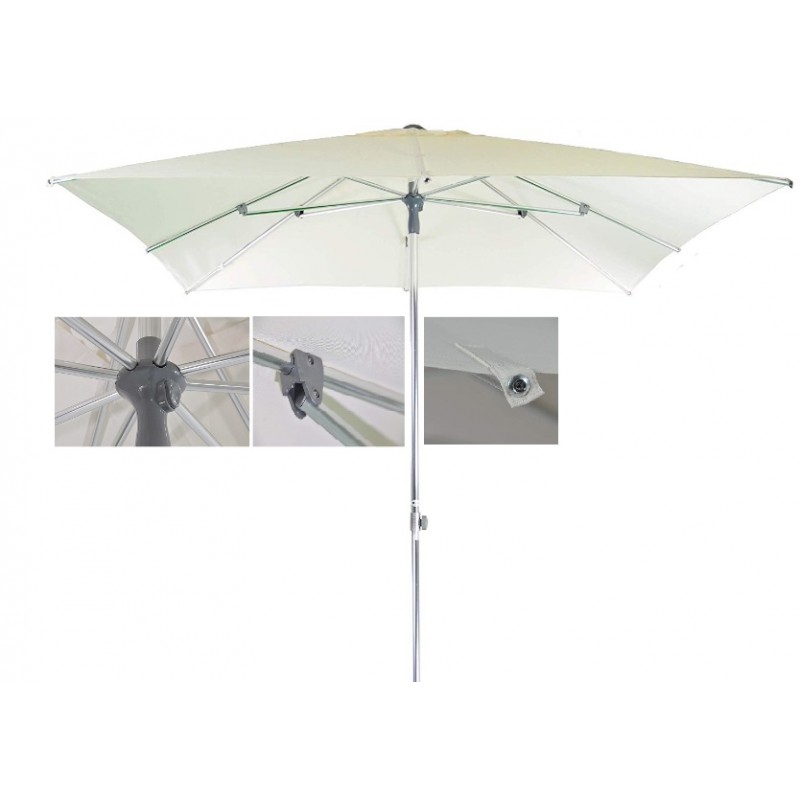 ΟΜΠΡΕΛΑ ΕΠΑΓΓΕΛΜΑΤΙΚΗ 2x2 m ΑΛΟΥΜΙΝΙΟΥ, 8 ΑΚΤΙΝΕΣ 19x1,20mm , ΑΞΟΝΕΣ 38/35mm  (Chanos S.A) (SO-1577)