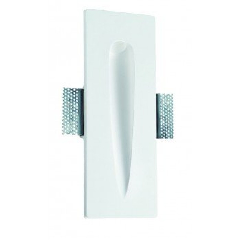 Σποτ τοίχου γύψινο LED 1W θερμό λευκό χωνευτό VIOKEF 4086600