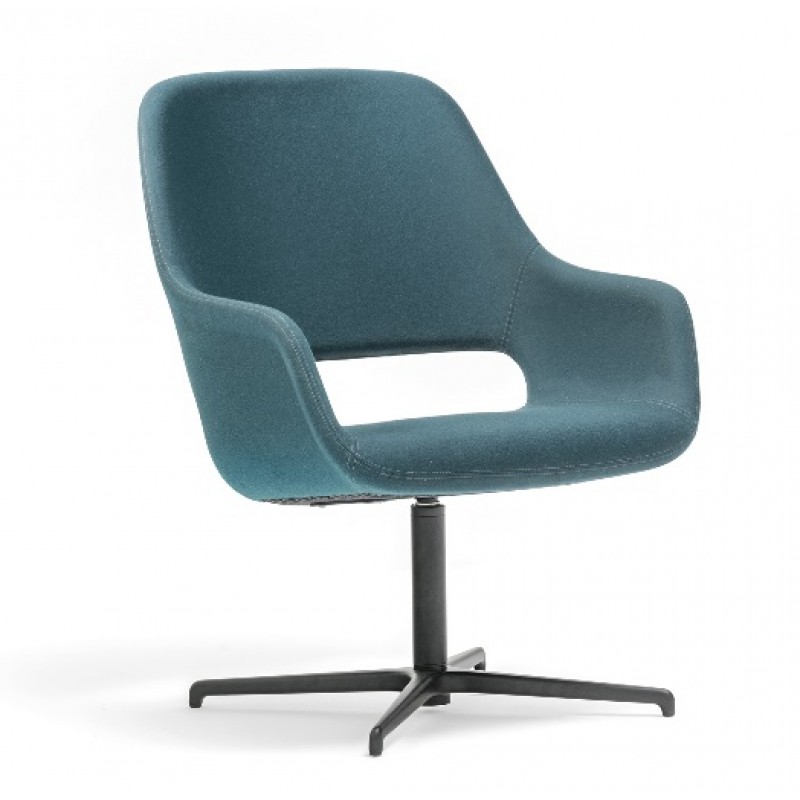 Pedral  Babila  2789 - Πολυθρόνα περιστρεφόμενη  με επένδυση υφάσματος  68x74x92(62/44)cm 