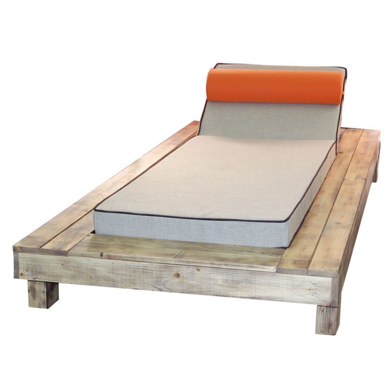 Electrik 75196249  - Ξαπλώστρα κρεβάτι ξύλινη  - οξυιά φουρνιστή