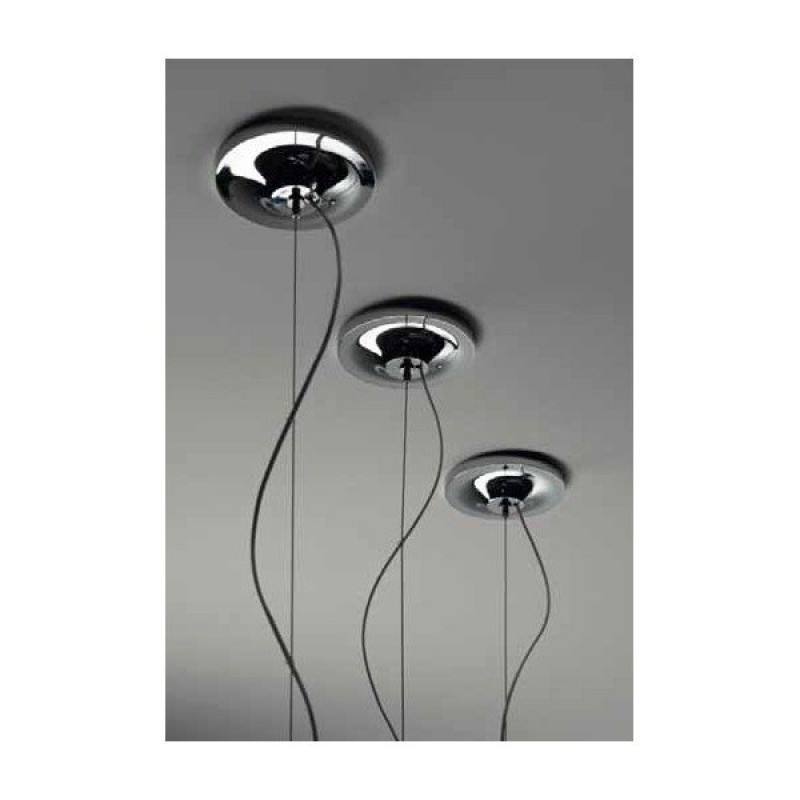 FABBIAN FLOW S -Φωτιστικό εσωτερικού χώρου κρεμαστό σε χρώμα ασημί. Πλάτος (cm): 12cm