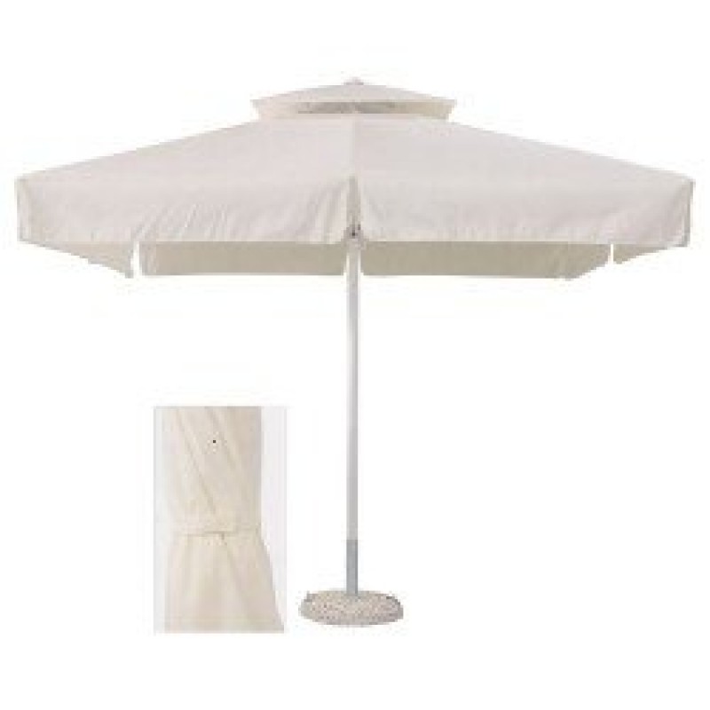 ELECTRIK OM 6  Επαγγελματική Ομπρέλα αλουμινίου 3Χ3 με διπλό μηχανισμό ράουλο - ύφασμα πολυεστερικό αδιάβροχο 350 gr