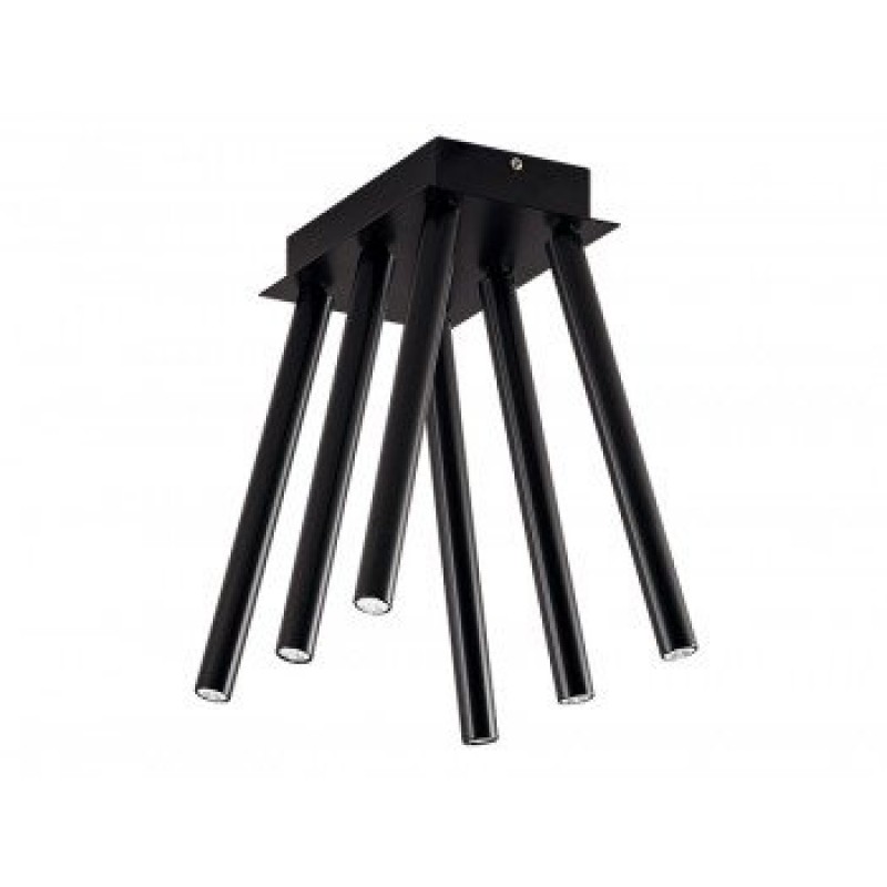 Φωτιστικό οροφής DUCT LED 6X3W θερμό λευκό σε χρώμα μαύρο VIOKEF.