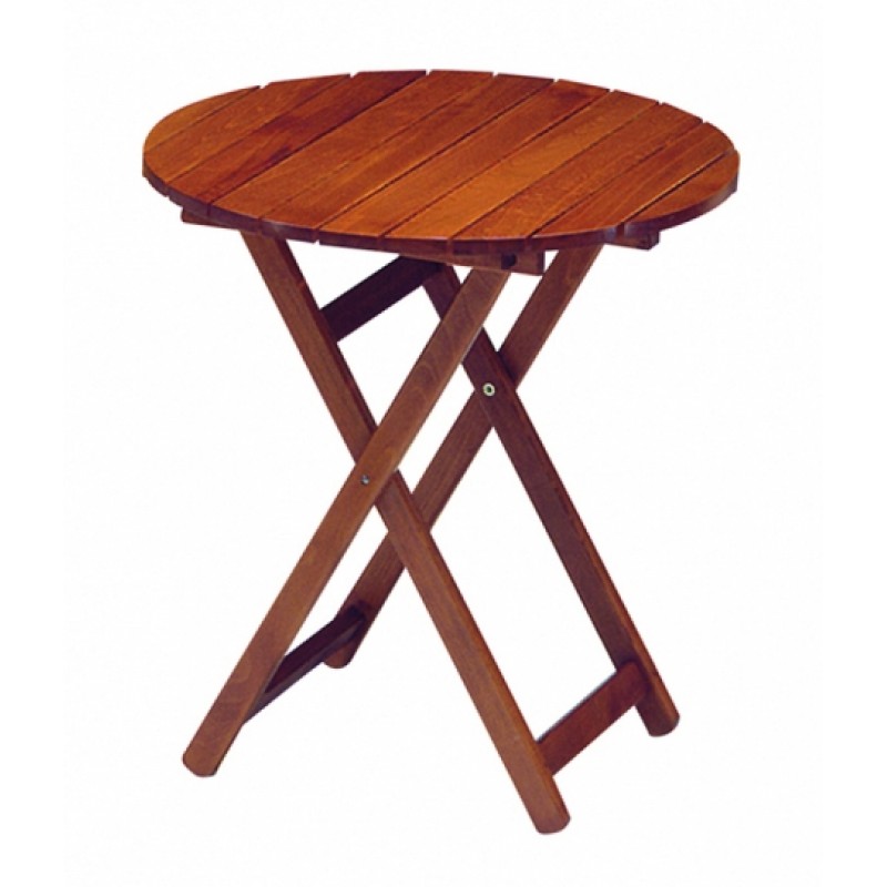 Ξύλινο Πτυσσόμενο Τραπέζι Ροτόντα Εμποτισμού Φ65 εκ (ΚΑΤ` ΕΞΟΧΗΝ) (MA-F-65)