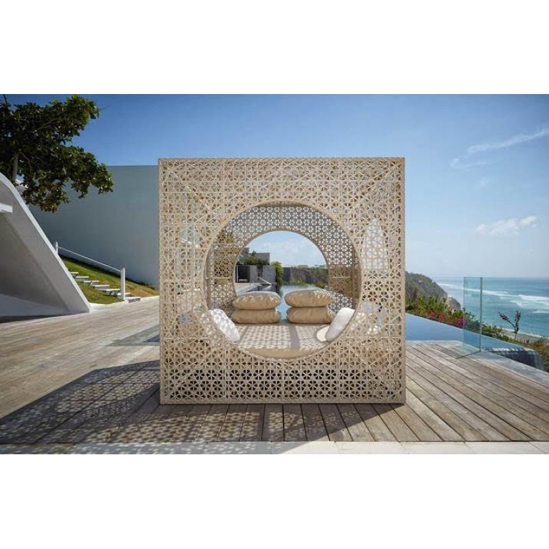 CUBE DAYBED - Κιόσκι πολυαιθυλένιο με  αλουμινίου σκελετό - με μαξιλάρια αδιάβροχα 2,00 (Μ)  x  2,00 (Π)  x  2,00 (Υ)