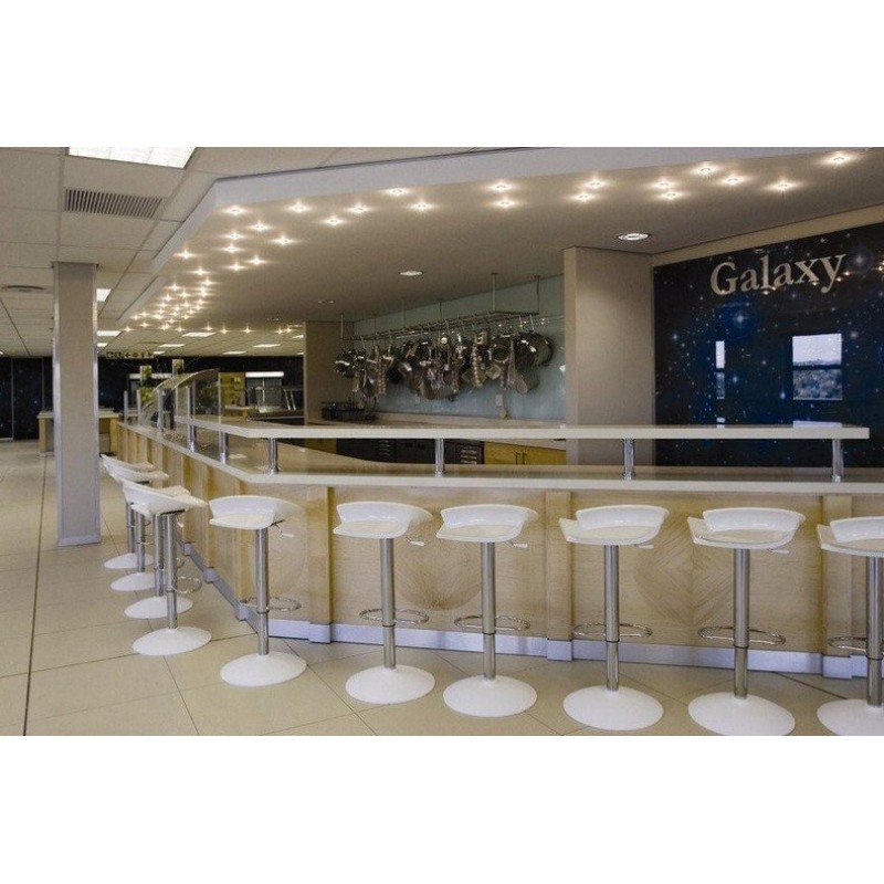 Gaber Swing A - Σκαμπό  μπαρ περιστρεφόμενο ,αμορτισέρ & κάθισμα και βάση  τεχνοπολυμερίου μαύρο - 38 x 41 x 75cm