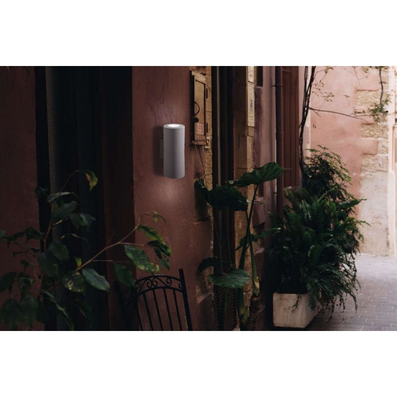 Φωτιστικό Τοίχου Franca 90-2L Wall IP55 Grey Fumagalli