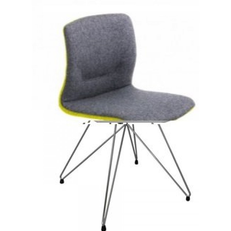 Gaber SLOT M TC Καρέκλα επενδεδυμένη με ύφασμα κόκκινο  -  πόδια μεταλλικά   29563-108631