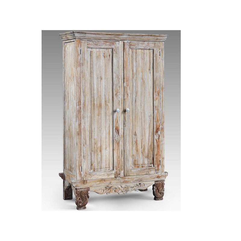 JK 131850   ντουλάπα χειροποίητη teak  Διαστάσεις 1,20 x 1,80 x 0,50