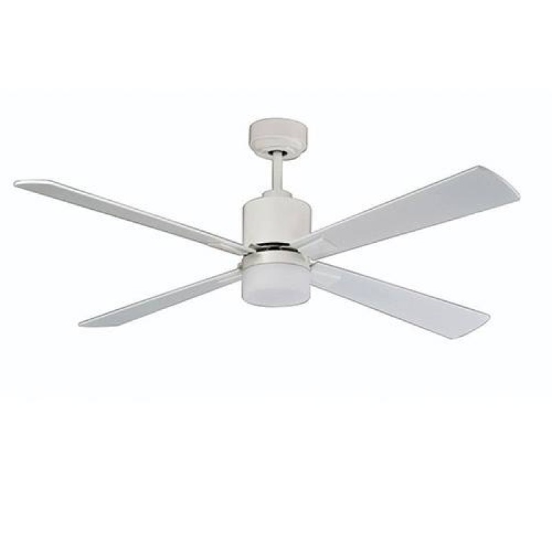 VAM Factory White With Light  -  Ανεμιστήρας οροφής με φως  - Υπάρχει επιλογή χρήσης 2, 3 ή 4 πτερυγίων.