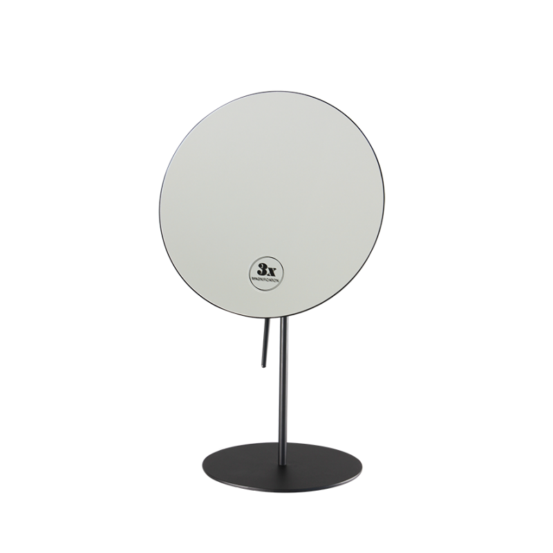 CROWN 41810-002 NAOMI  Επιτραπέζιος καθρέπτης Μασίφ μπρούντζος - χρωμίου Διαστάσεις:150xØ 200x370 mm