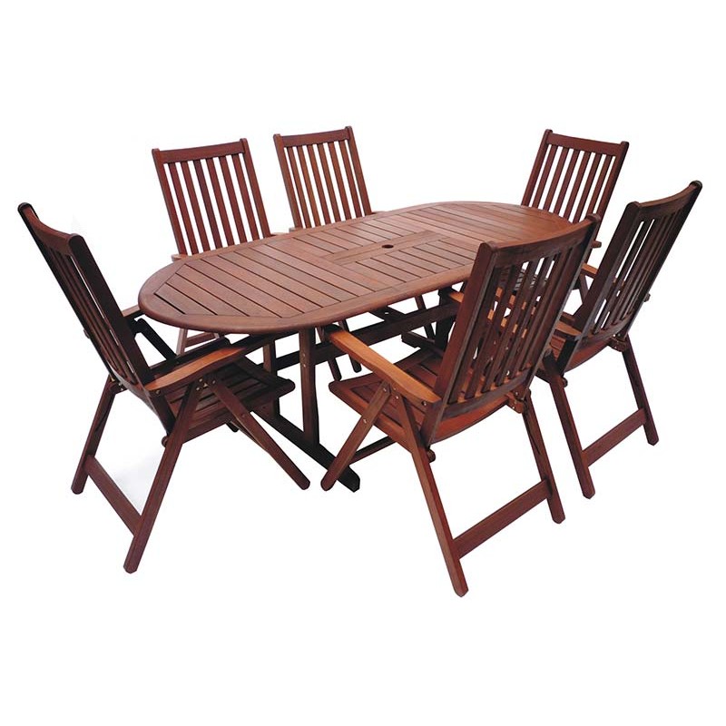 ΣΕΤ ΜΕΡΑΝΤΙ 7 ΤΕΜ. (6 Πολυθρόνα 5271 G + 1 Τραπέζι 5269 G / 150*090+050cm)