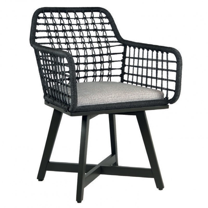 K 992 PL -Πολυθρόνα ξύλινη πλεχτή  Υ: 85 Β: 65 Μ: 62