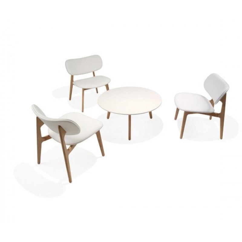 K 988  Πολυθρόνα ξύλινη μασίφ οξιά  Υ : 70 Β: 65 Μ: 57