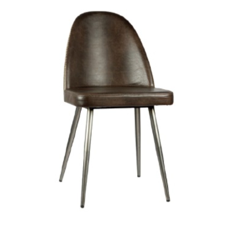 ME 93 Καρέκλα μεταλλική με ταπετσαρία. Υ: 82 Β: 48 Μ: 56