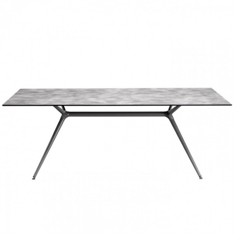 SCAB METROPOLIS L and L BASE  - Τραπέζι λευκο 210X100Χ75  με επιφάνεια compact και  βάση μεταλλική