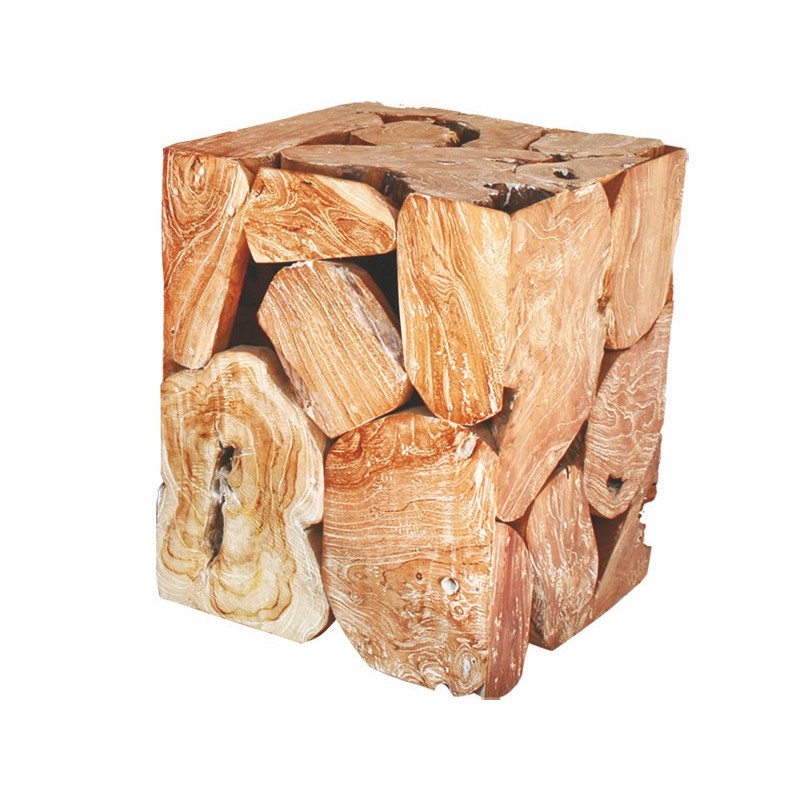 Σκαμπό χειροποίητο από φυσικό suar- 40Χ50Χ40 cm JKG 130673M