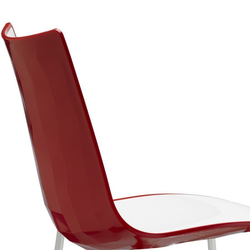 Scab Zebra bicolore stool art 2560  -Σκαμπό μπαρ 80 cm  μεταλλικό σκελετό και κάθισμα  τεχνοπολυμέριο δίχρωμο