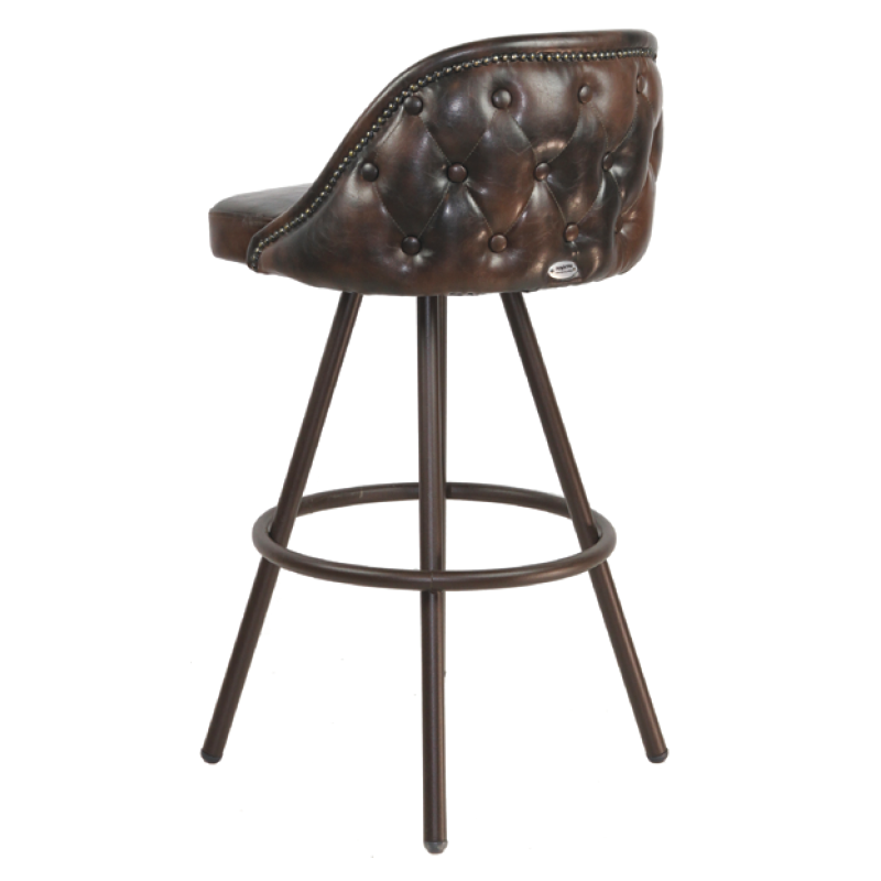 Μεταλλικό Σκαμπώ  με τεχνόδερμα  Υ: 90 Β: 45 Μ: 46 - S 919