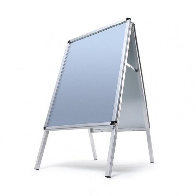 Σταντ πεζοδρομίου από αλουμίνιο με αφισοθήκη snap frame A2 (2 πλευρών) SMB-A2