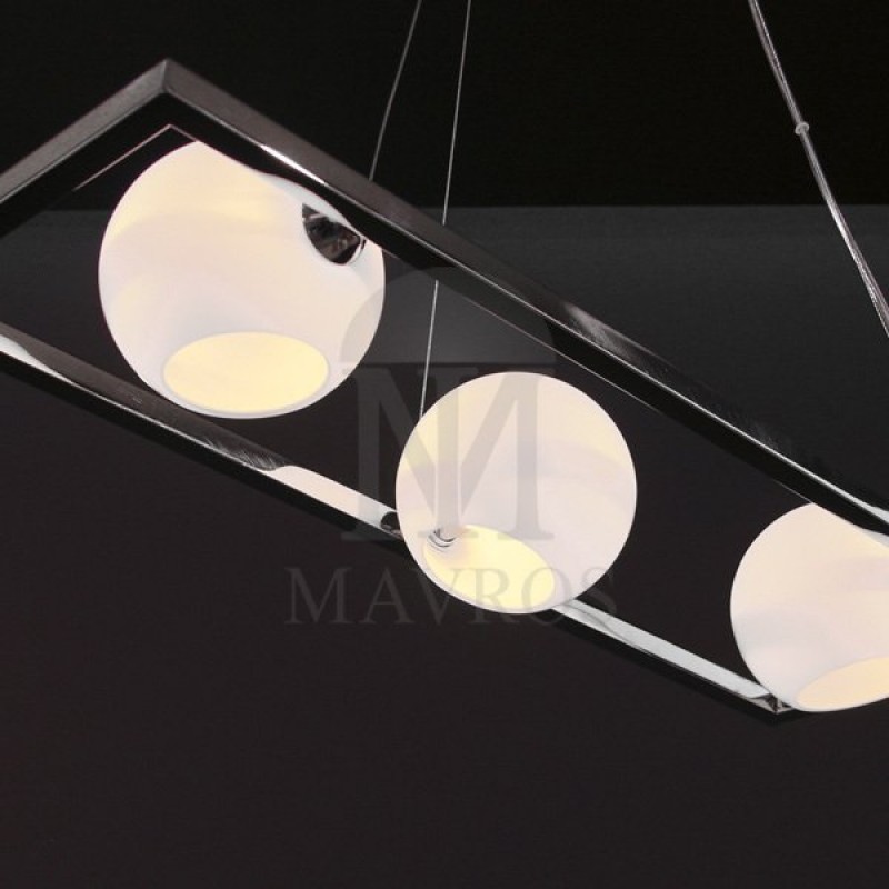Μοντέρνο πολύφωτο με Μουράνο | ΜΠΑΛΕΣ 5025/3