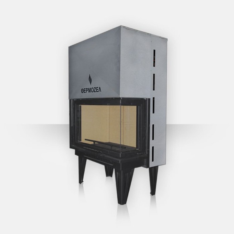 Θερμοζέλ Aero δίφατσο  (T837 AB )17 kW  / Tζάκι αερόθερμο  δίφατσο ανοιγομενη πορτα 