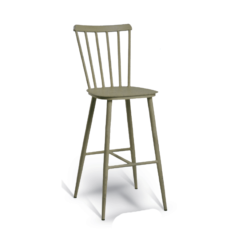 Μεταλλικό σκαμπό ηλεκτροστατικής βαφής μετάλλου (H 115 D 51 L 48) - S 642