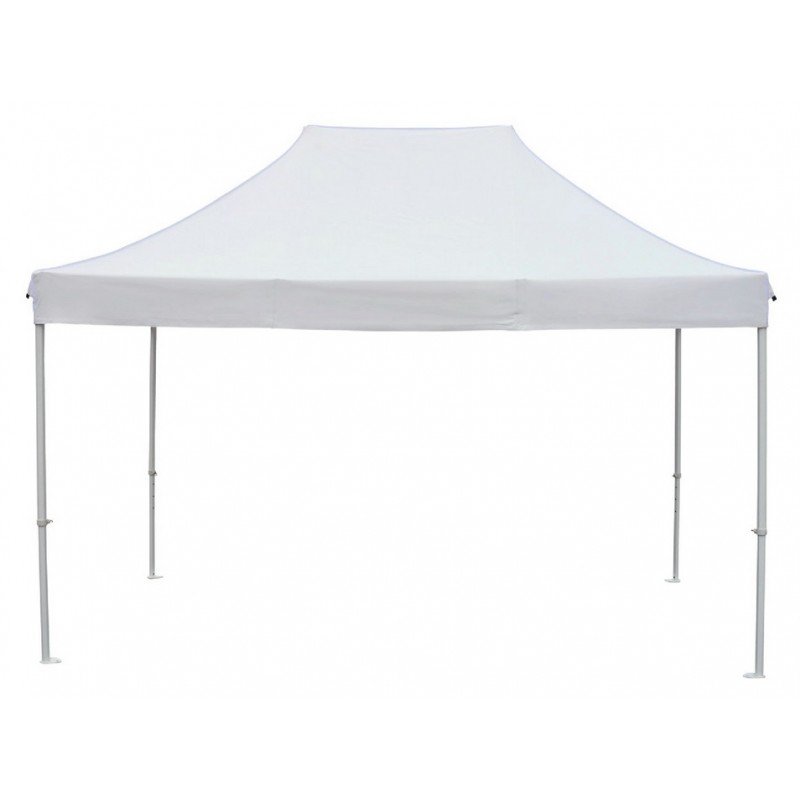 BL 5236 G - Πτυσσόμενη τέντα Gazebo βαρέως τύπου 3m x4,5 m - ΥΦΑΣΜΑ ΕΚΡΟΥ OXFORD 600 D  Σκελετός μεταλλικός  35 x 35mm τετράγωνος.