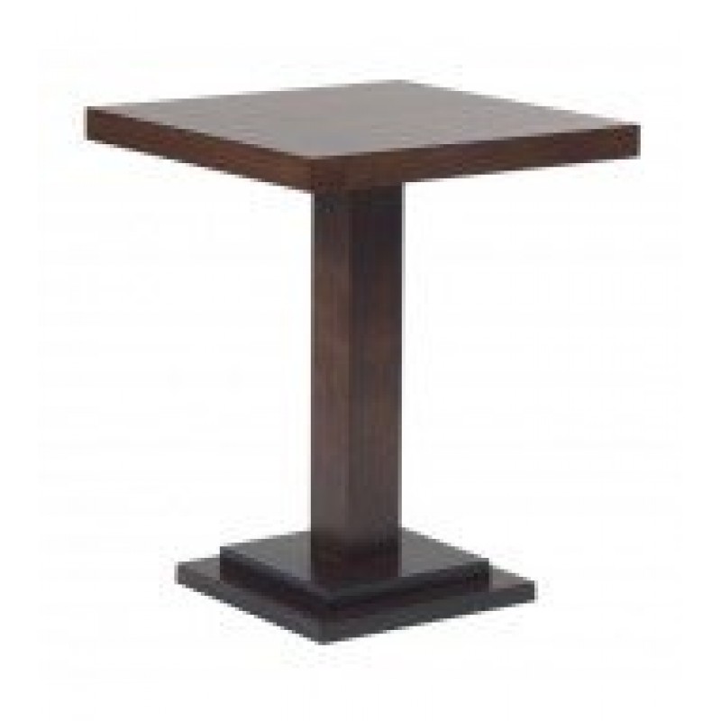 T 232 - Τραπέζι  ξύλινο με επιφάνεια MDF 5 cm  60χ60x75 cm