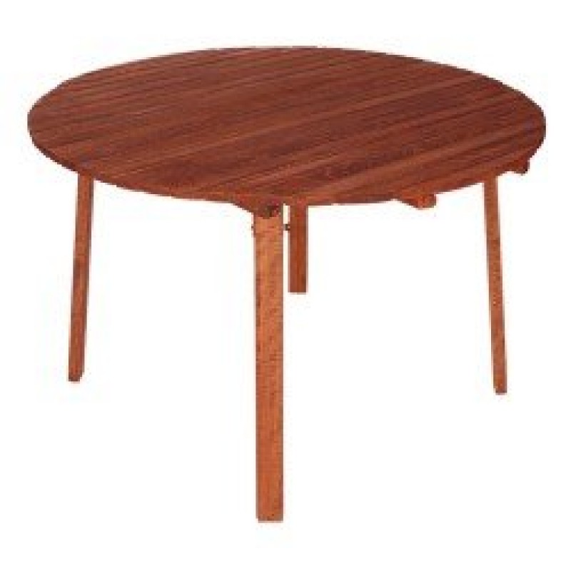 T 113  Τραπέζι κήπου πτυσσομενο από μασίφ οξιά   Φ 100x75cm