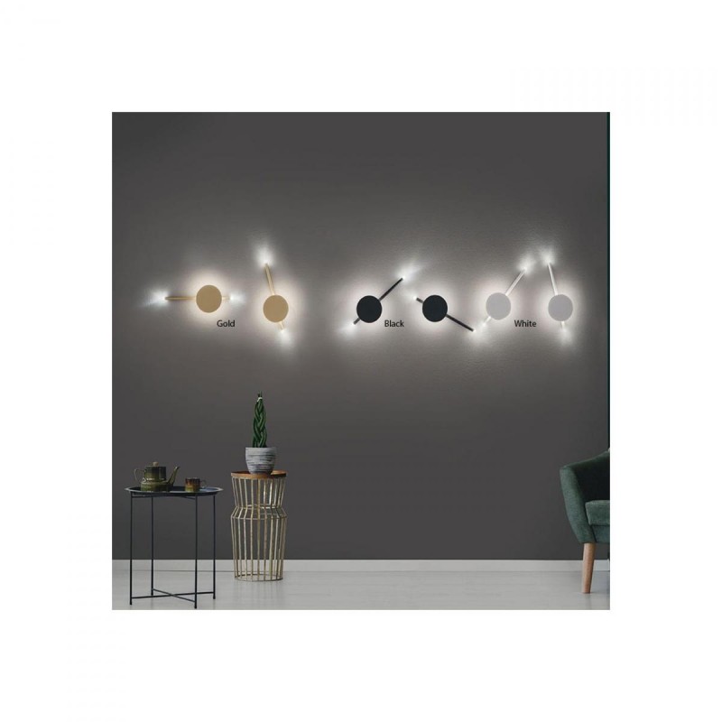 Φωτιστικό Τοίχου - Απλίκα James AP.JAMES/ORO Gold Ondaluce