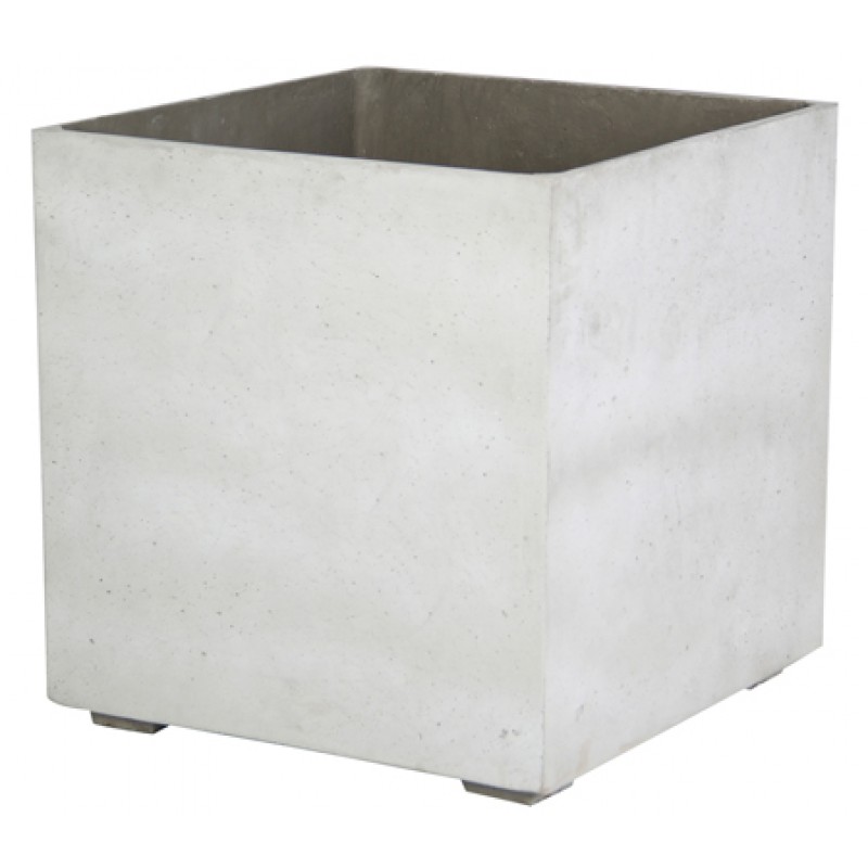 Γλάστρα από lime concrete υλικό - 83-09700 ΔΙΑΣΤΑΣΕΙΣ 26*26*30 cm 