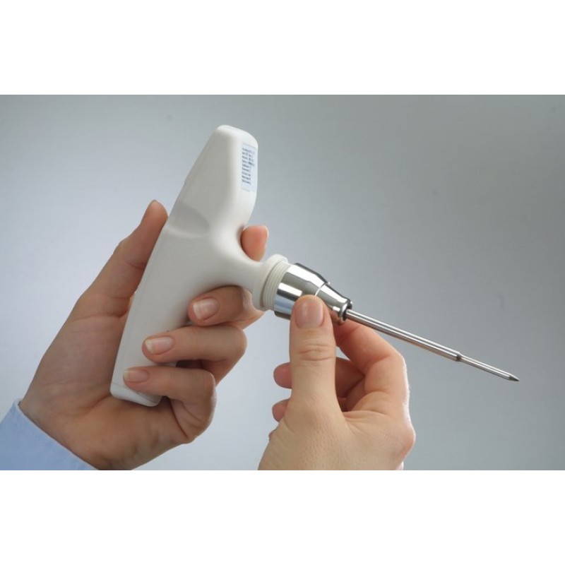 Testo 105  θερμόμετρο για χειρισμό με ένα χέρι και εναλλάξιμα άκρα μέτρησης