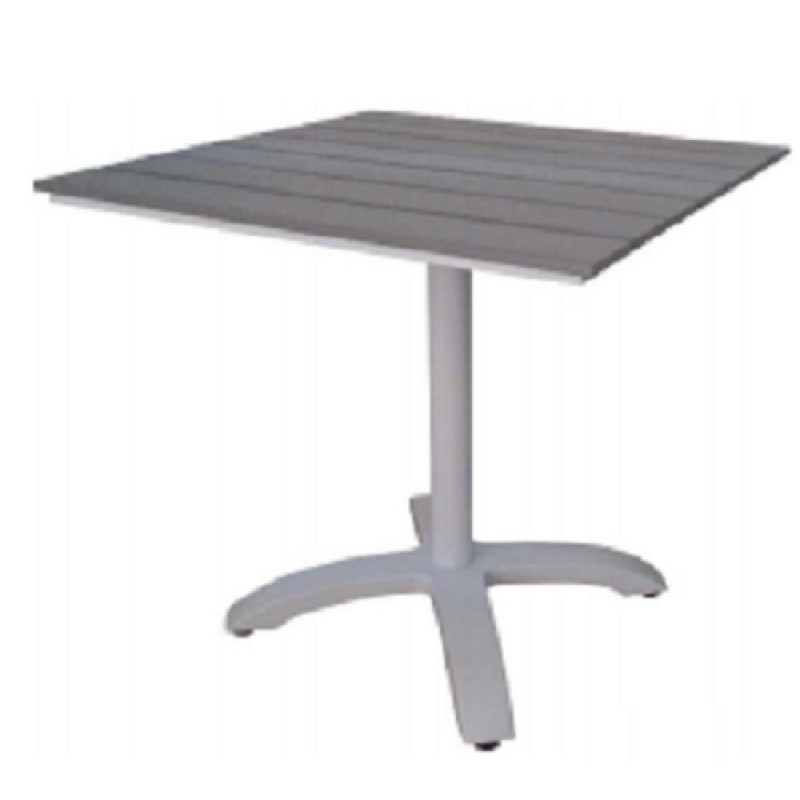 ΣΕΤ ΒΕΡΑΝΤΑΣ  3 ΤΕΜΑΧΙΩΝ - 2 ΤΜΧ 5165 G RENATA Πολυθρόνα Polywood + 1 ΤΜΧ  5219 G  Τραπέζι Polywood 070 * 070 * 073,5 cm