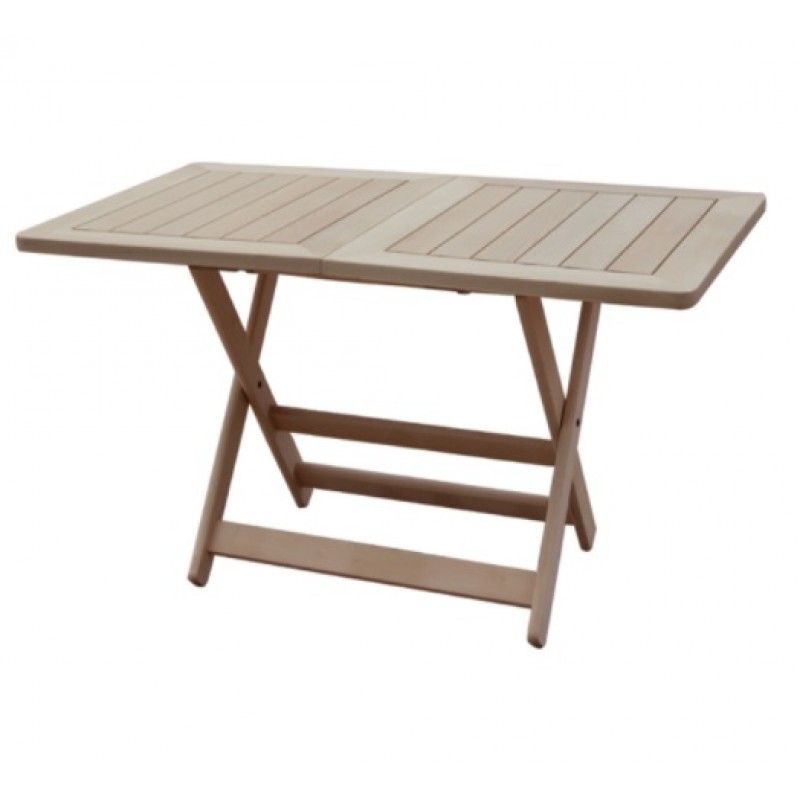 Ξύλινο πτυσσόμενο τραπέζι μασιφ οξια 120X80X75 -  T 138