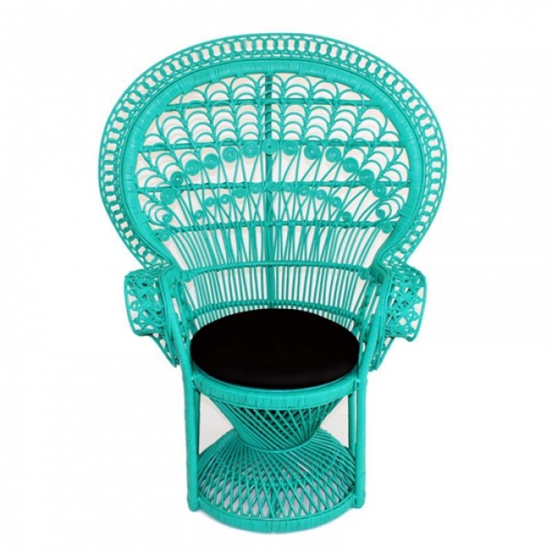 ΠΟΛΥΘΡΟΝΑ GRAND ΡΕΑCΟCΚ JADE  Πολυθρόνα Peacock πλεκτή στο χέρι  Μήκος: 105 cm, Πλάτος: 70 cm, Ύψος: 137 cm