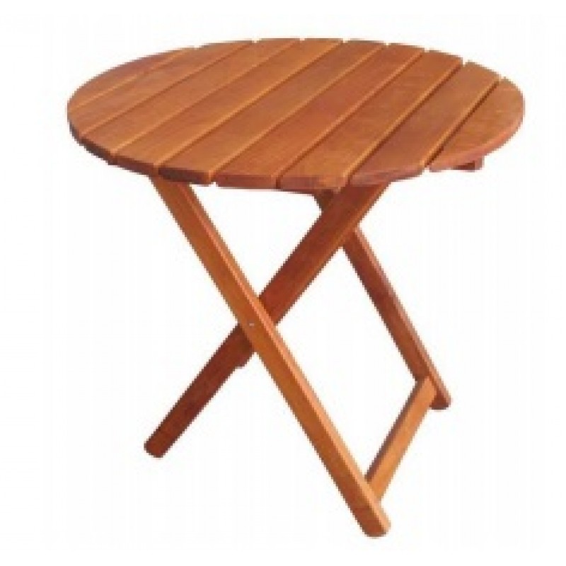 BL 5170 G  Τραπέζι πτυσσόμενο Από μασίφ φουρνιστή οξιά Βαφή εμποτισμού διαμετρος  Ø 60χ75