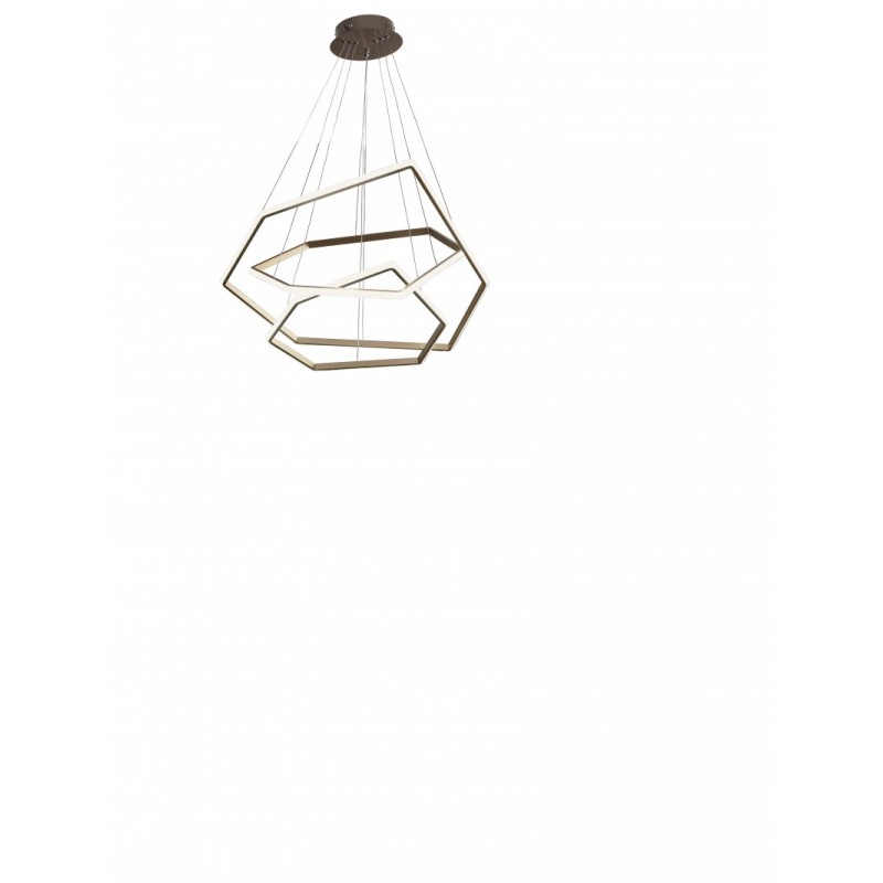 Ondaluce Stardust Κρεμαστό Φωτιστικό LED 66W Σε Χρυσό Χρώμα