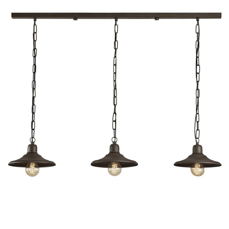 Κρεμαστό φωτιστικό τραπεζαρίας σε πατίνα γραφίτη | ΙΟΣ 5026CP/20/3