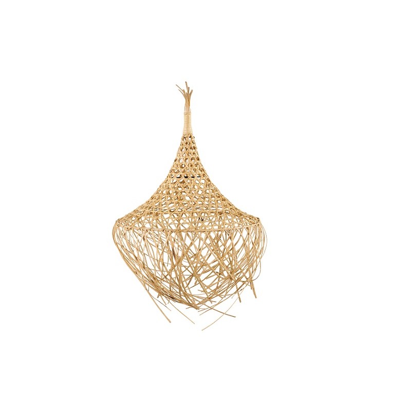 Kρεμαστό φωτιστικό απο χειροποίητο φυσικό ραττάν  NTOYI  E27 διαστάσεις 50Χ50Χ60 cm  JK 400993