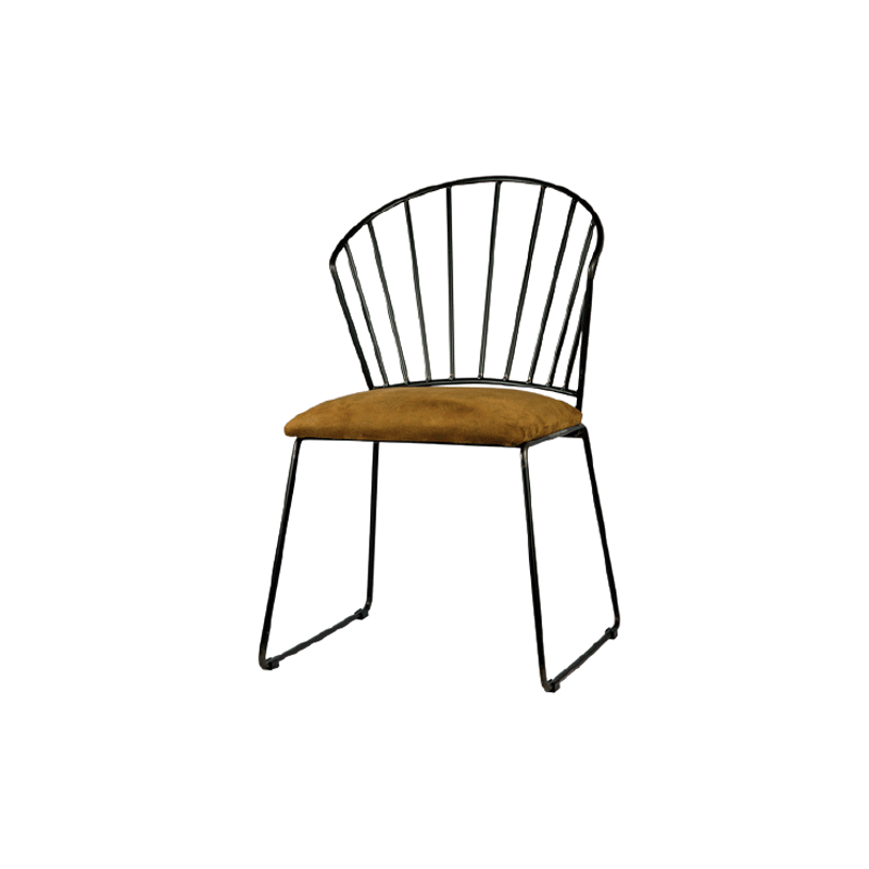  ME 88 Καρέκλα μεταλλική  με δερματίνη στο κάθισμα