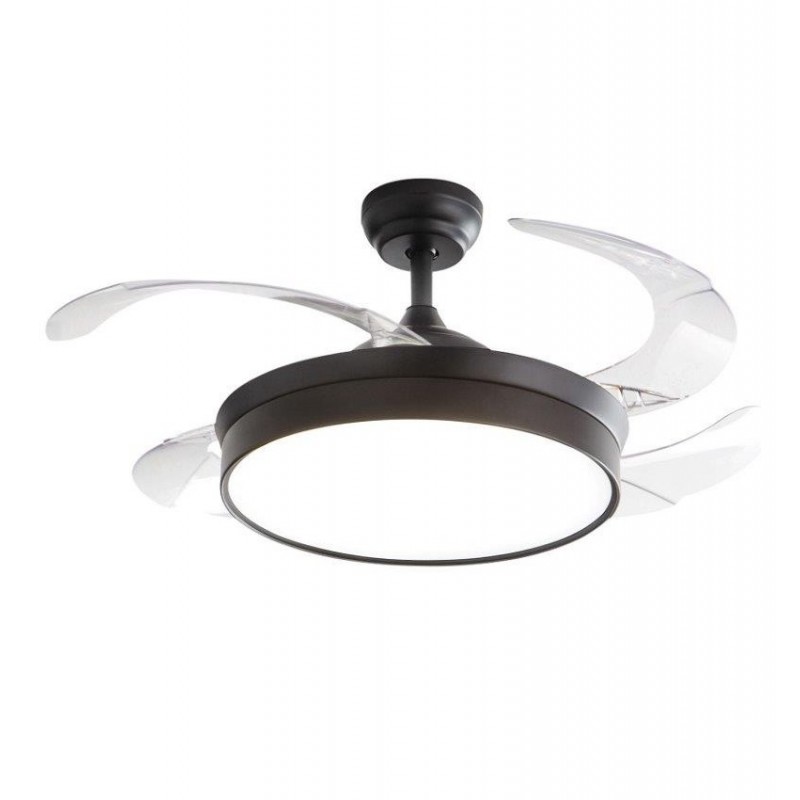 Ανεμιστήρας Οροφής 70W με φωτισμό LED OPEN μαύρο Perenz