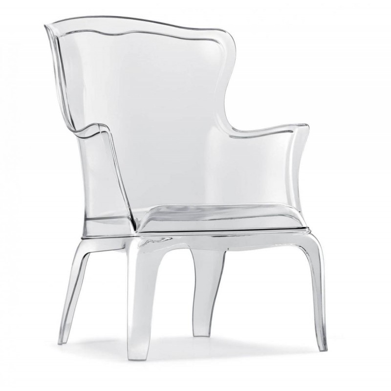 Pedrali PASHA 660 ( Διάφανη ) Πολυθρόνα  από πολυανθρακικό  ΔιαστάσειςΎψος: 98cm Πλάτος: 75cm Μήκος: 71cm